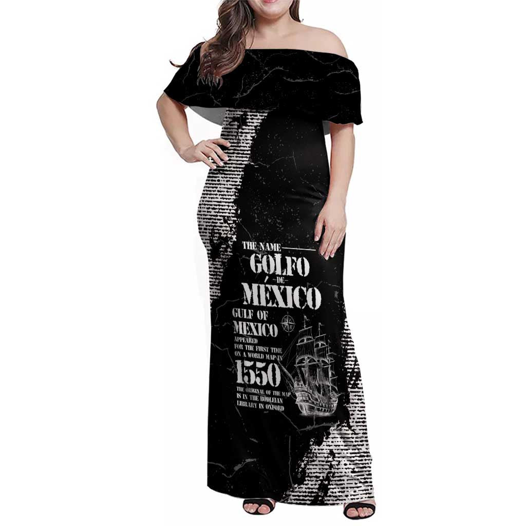 Golfo De Mexico Family Matching Off Shoulder Maxi Dress and Hawaiian Shirt Est. Since 1550 And Forever