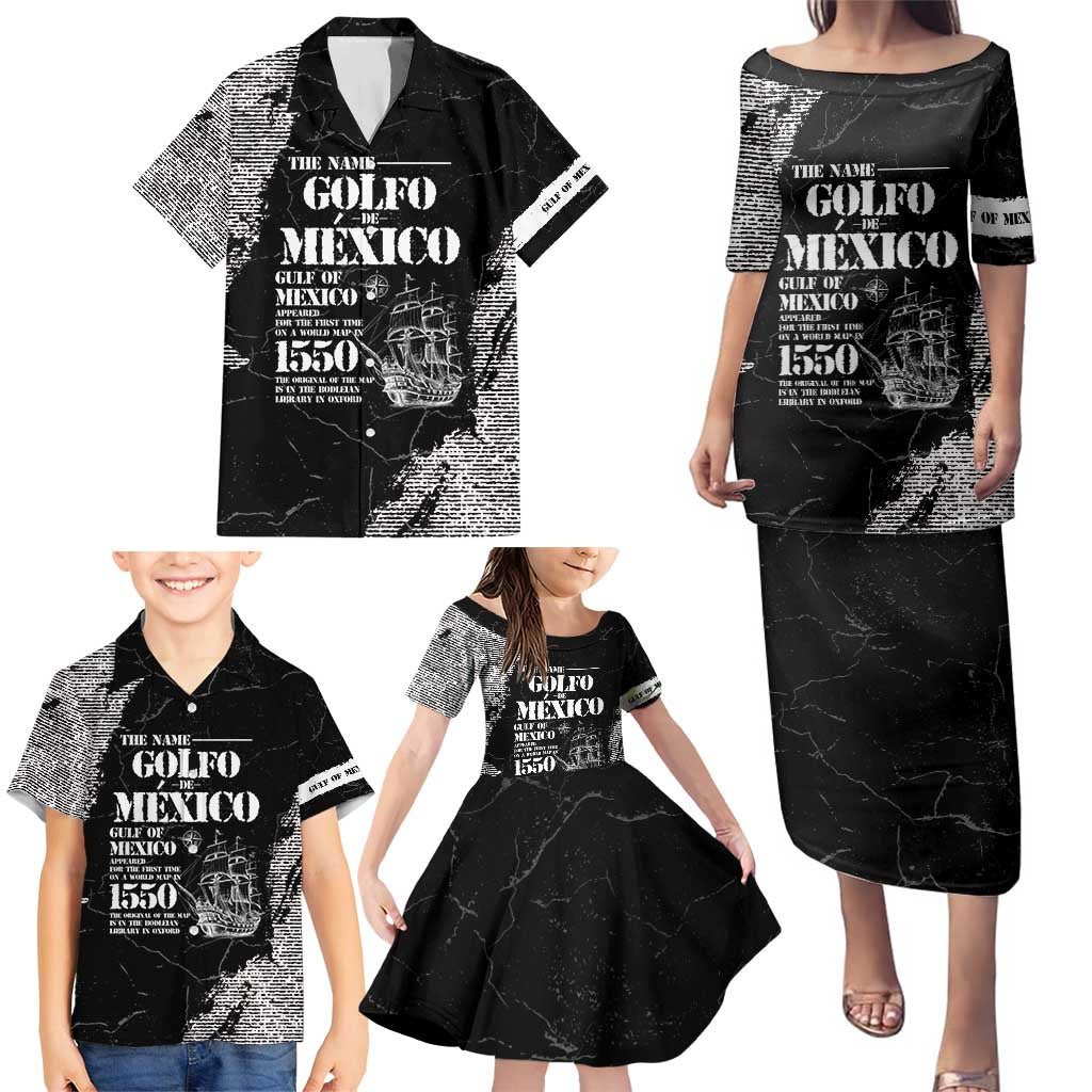 Golfo De Mexico Family Matching Puletasi and Hawaiian Shirt Est. Since 1550 And Forever