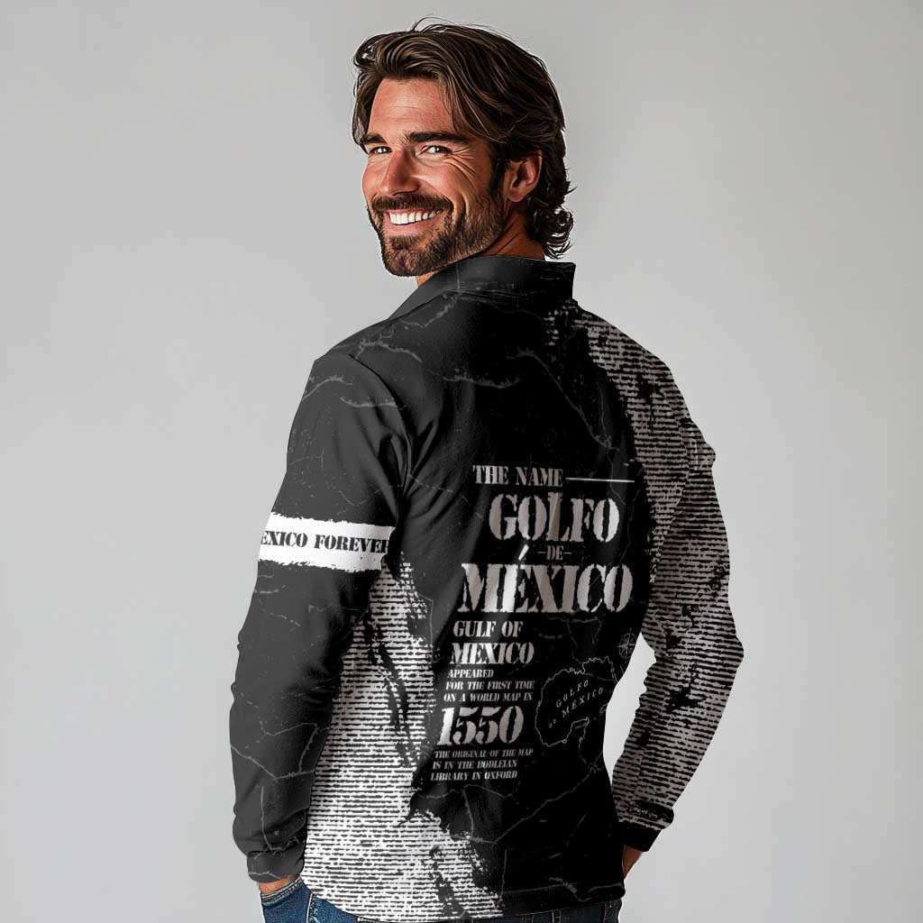 Golfo De Mexico Long Sleeve Polo Shirt Est. Since 1550 And Forever