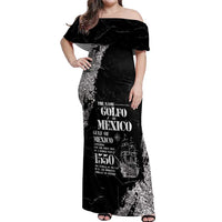 Golfo De Mexico Off Shoulder Maxi Dress Est. Since 1550 And Forever