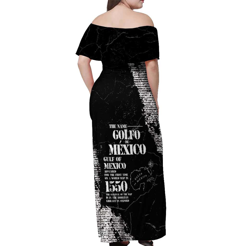 Golfo De Mexico Off Shoulder Maxi Dress Est. Since 1550 And Forever