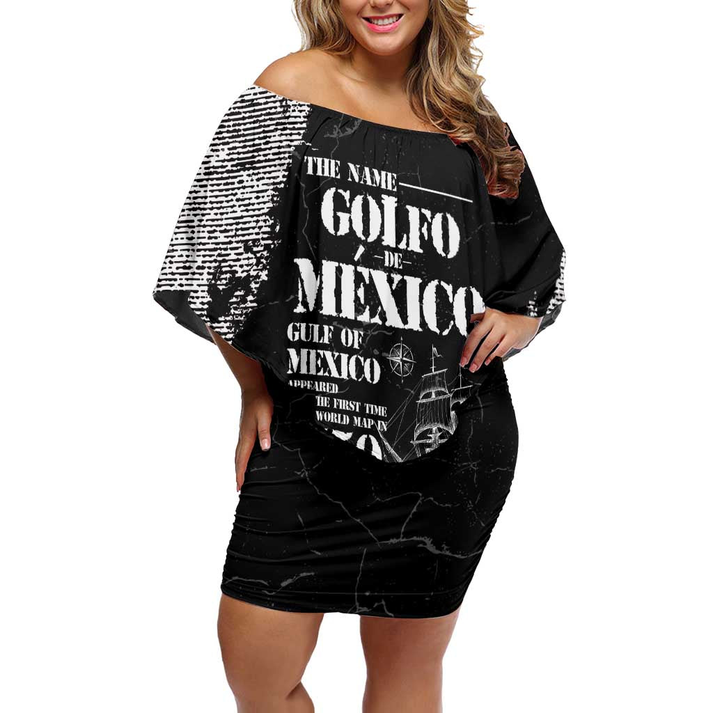 Golfo De Mexico Off Shoulder Short Dress Est. Since 1550 And Forever