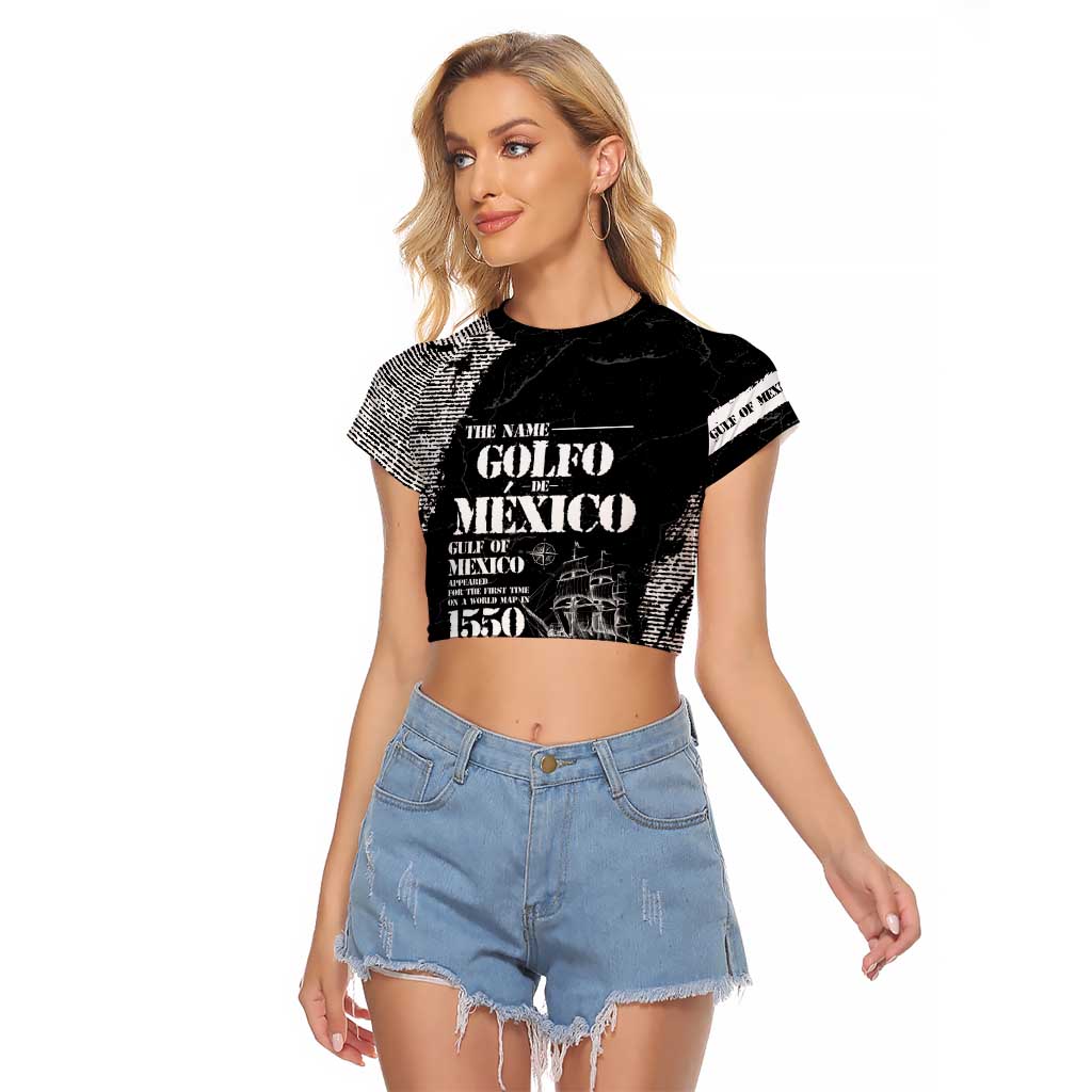 Golfo De Mexico Raglan Cropped T Shirt Est. Since 1550 And Forever