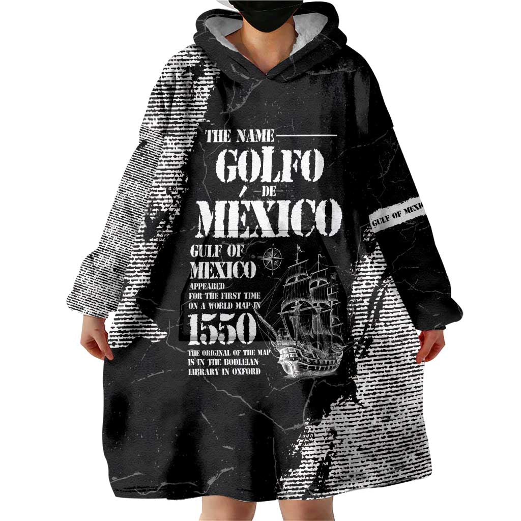 Golfo De Mexico Wearable Blanket Hoodie Est. Since 1550 And Forever