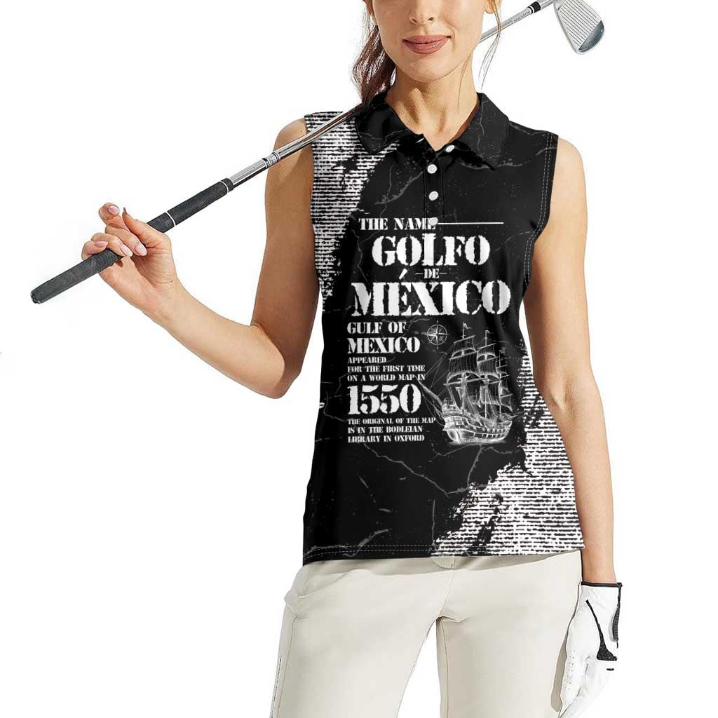 Golfo De Mexico Women Sleeveless Polo Shirt Est. Since 1550 And Forever