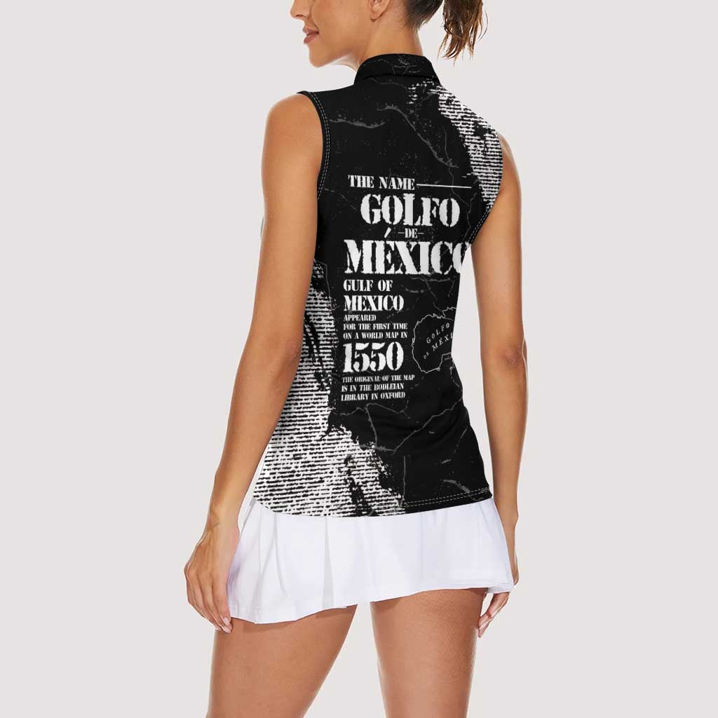 Golfo De Mexico Women Sleeveless Polo Shirt Est. Since 1550 And Forever