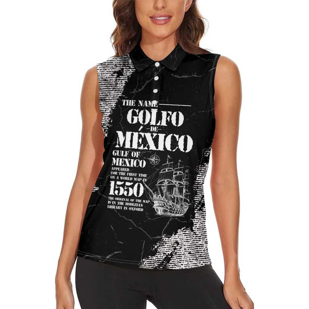 Golfo De Mexico Women Sleeveless Polo Shirt Est. Since 1550 And Forever