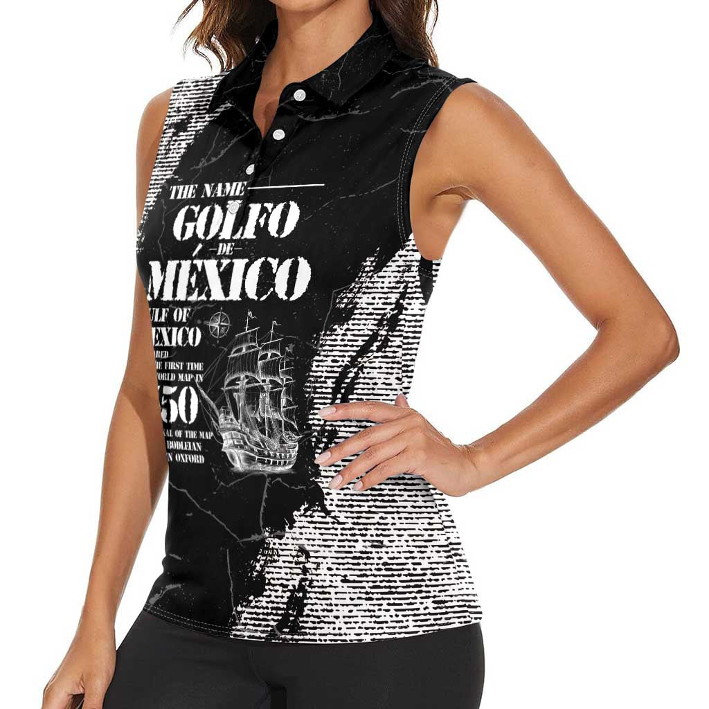 Golfo De Mexico Women Sleeveless Polo Shirt Est. Since 1550 And Forever