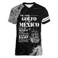 Golfo De Mexico Women V-Neck T-Shirt Est. Since 1550 And Forever