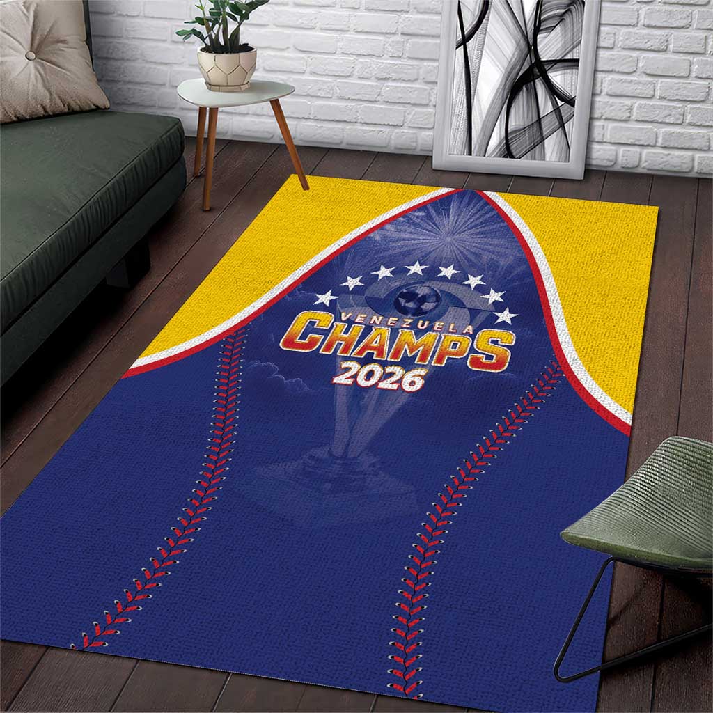 Venezuela Baseball Area Rug 1st Champions Glorious Victory