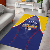 Venezuela Baseball Area Rug 1st Champions Glorious Victory