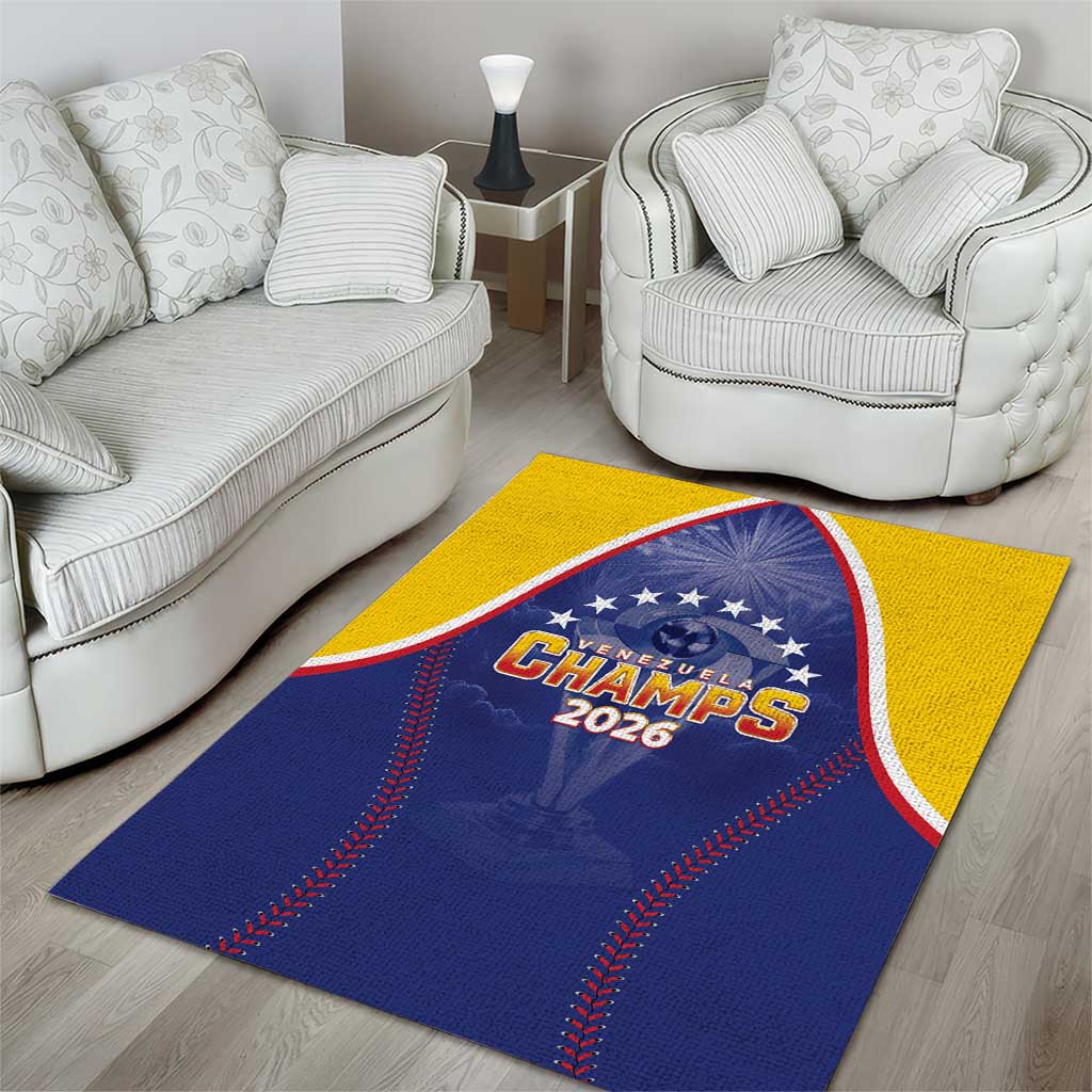 Venezuela Baseball Area Rug 1st Champions Glorious Victory
