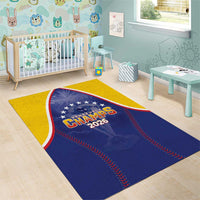 Venezuela Baseball Area Rug 1st Champions Glorious Victory