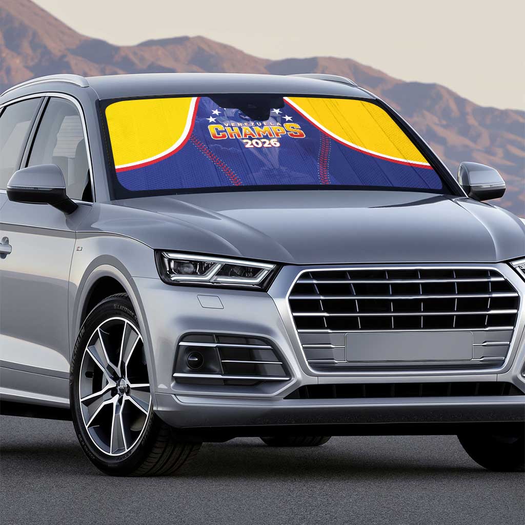 Venezuela Baseball Auto Sun Shade 1st Champions Glorious Victory