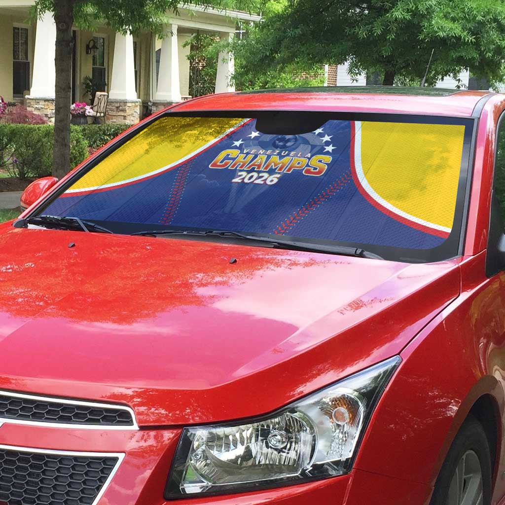 Venezuela Baseball Auto Sun Shade 1st Champions Glorious Victory