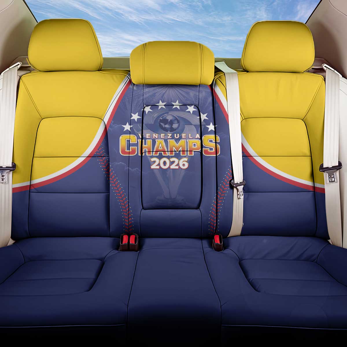 Venezuela Baseball Back Car Seat Cover 1st Champions Glorious Victory