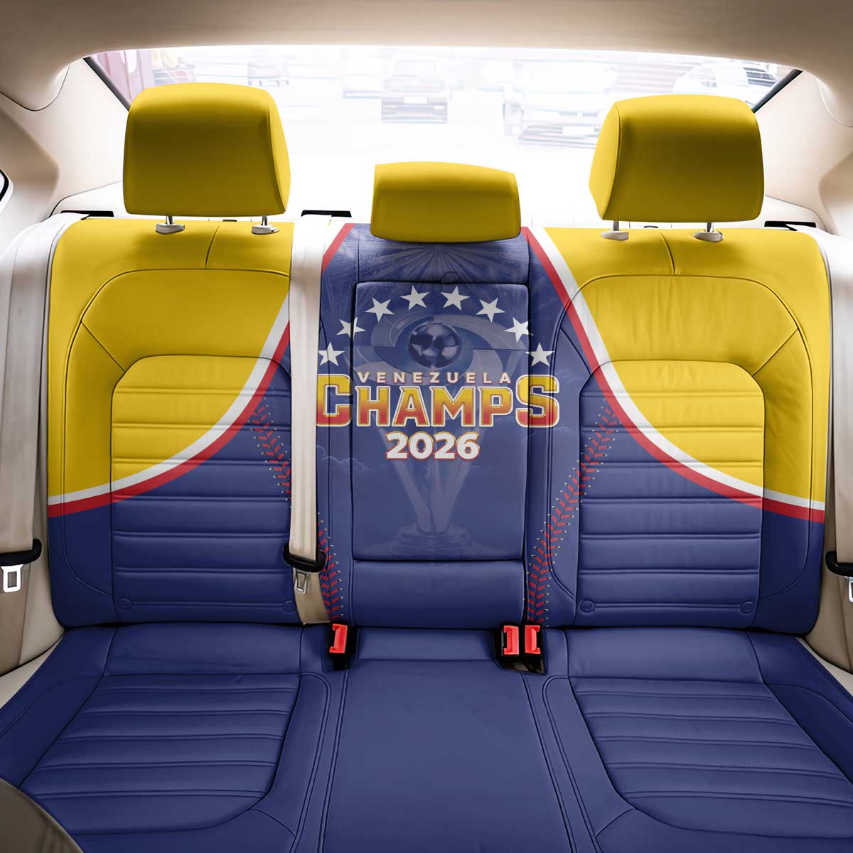 Venezuela Baseball Back Car Seat Cover 1st Champions Glorious Victory