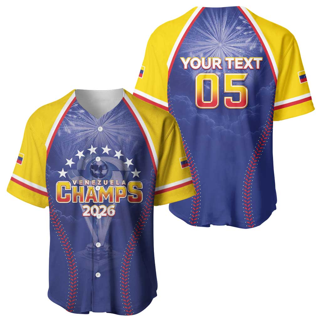 Venezuela Baseball Custom Baseball Jersey 1st Champions Glorious Victory