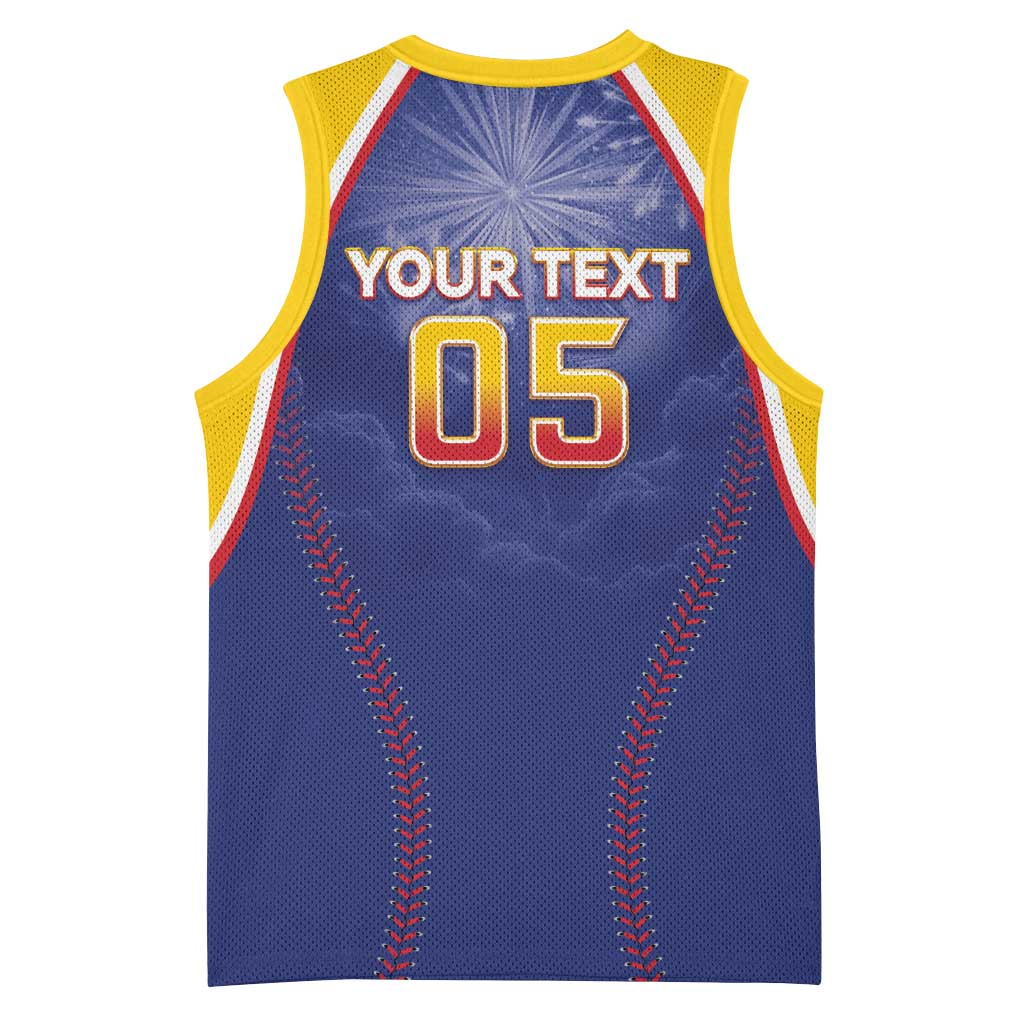 Venezuela Baseball Custom Basketball Jersey 1st Champions Glorious Victory