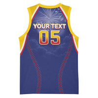 Venezuela Baseball Custom Basketball Jersey 1st Champions Glorious Victory