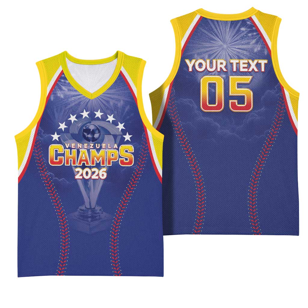Venezuela Baseball Custom Basketball Jersey 1st Champions Glorious Victory