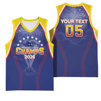 Venezuela Baseball Custom Basketball Jersey 1st Champions Glorious Victory