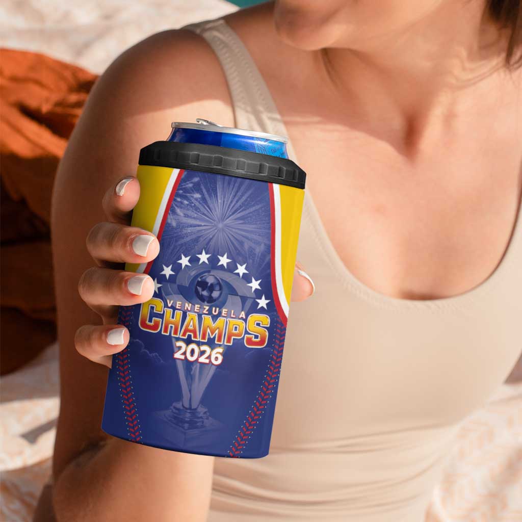 Venezuela Baseball Custom 4 in 1 Can Cooler Tumbler 1st Champions Glorious Victory