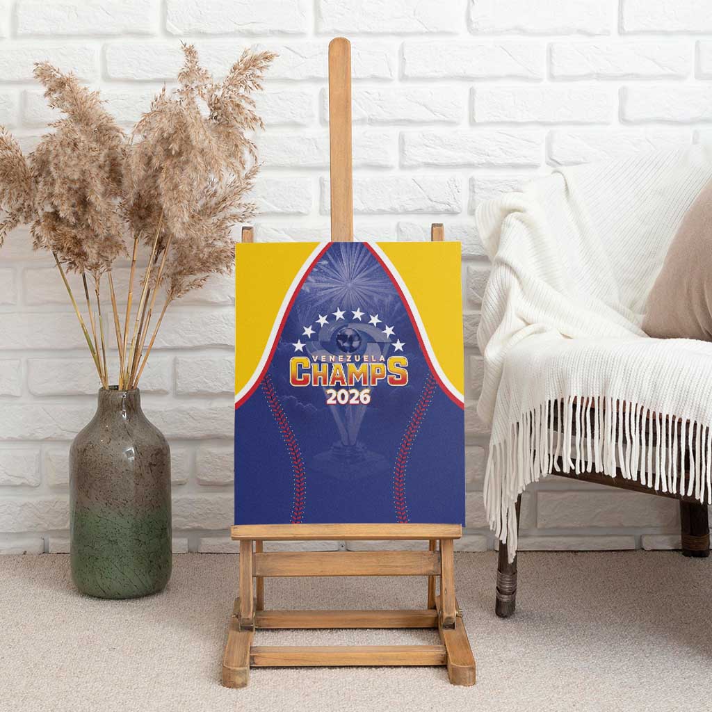 Venezuela Baseball Canvas Wall Art 1st Champions Glorious Victory