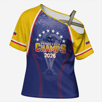 Venezuela Baseball Custom Cross Shoulder Shirt 1st Champions Glorious Victory