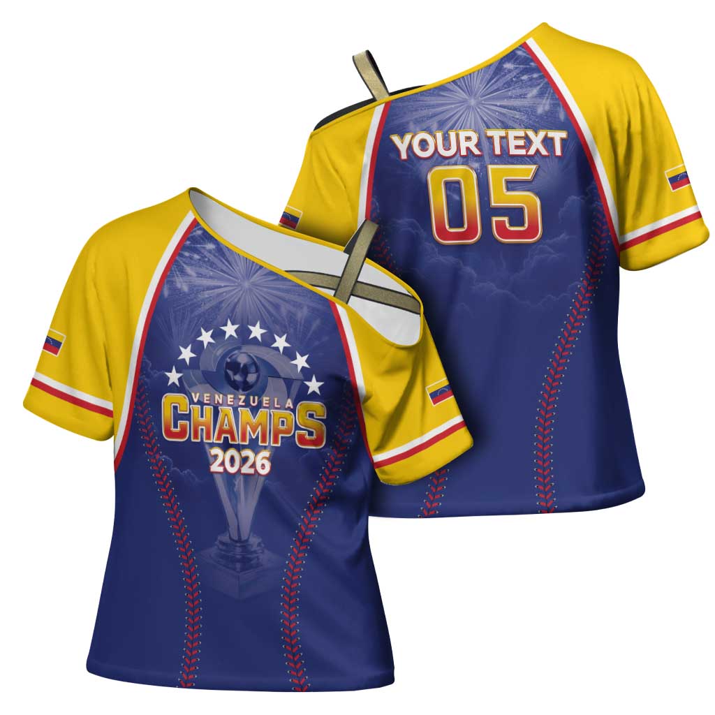 Venezuela Baseball Custom Cross Shoulder Shirt 1st Champions Glorious Victory