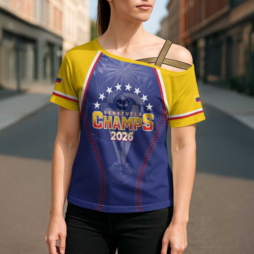 Venezuela Baseball Custom Cross Shoulder Shirt 1st Champions Glorious Victory