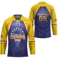 Venezuela Baseball Custom Hockey Jersey 1st Champions Glorious Victory
