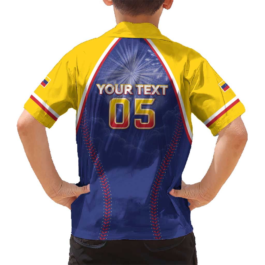 Venezuela Baseball Custom Kid Hawaiian Shirt 1st Champions Glorious Victory