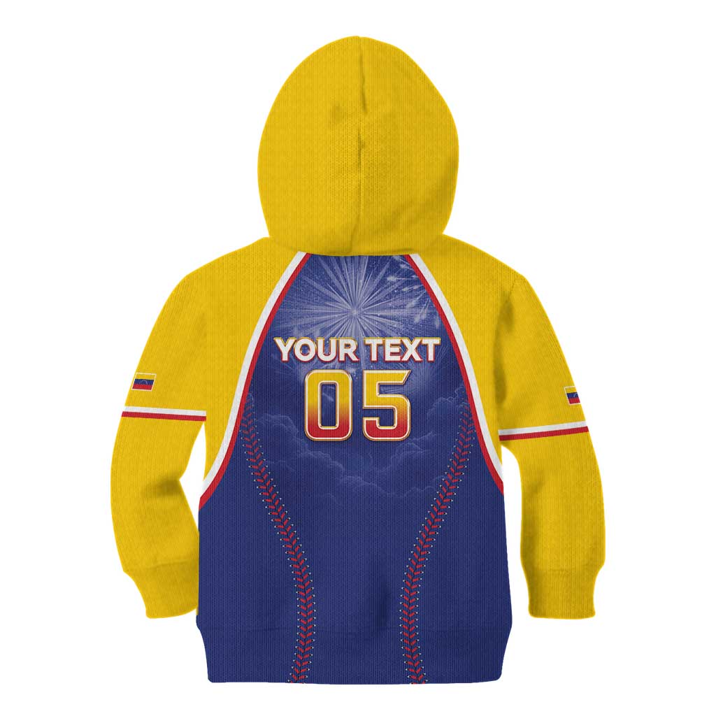 Venezuela Baseball Custom Kid Hoodie 1st Champions Glorious Victory