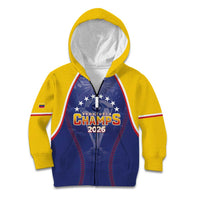 Venezuela Baseball Custom Kid Hoodie 1st Champions Glorious Victory