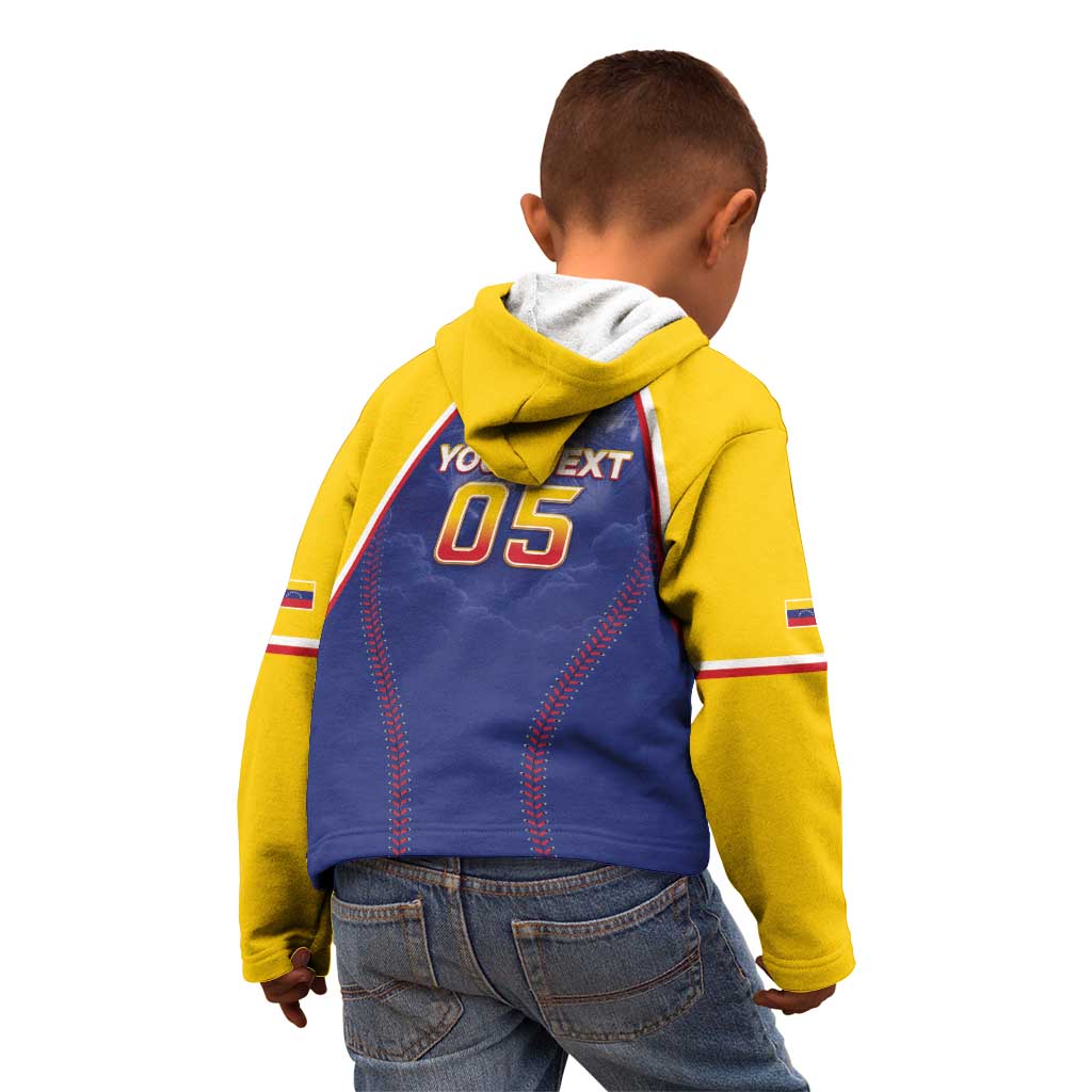 Venezuela Baseball Custom Kid Hoodie 1st Champions Glorious Victory