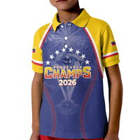 Venezuela Baseball Custom Kid Polo Shirt 1st Champions Glorious Victory