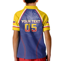 Venezuela Baseball Custom Kid Polo Shirt 1st Champions Glorious Victory