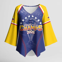 Venezuela Baseball Custom Kimono Sleeve Blouse 1st Champions Glorious Victory