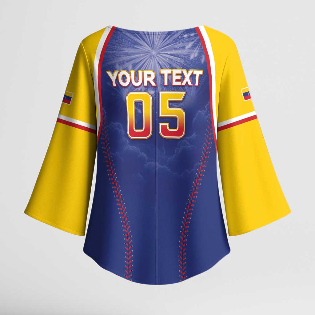 Venezuela Baseball Custom Kimono Sleeve Blouse 1st Champions Glorious Victory