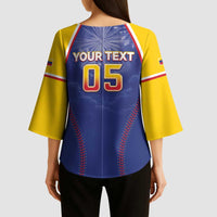 Venezuela Baseball Custom Kimono Sleeve Blouse 1st Champions Glorious Victory