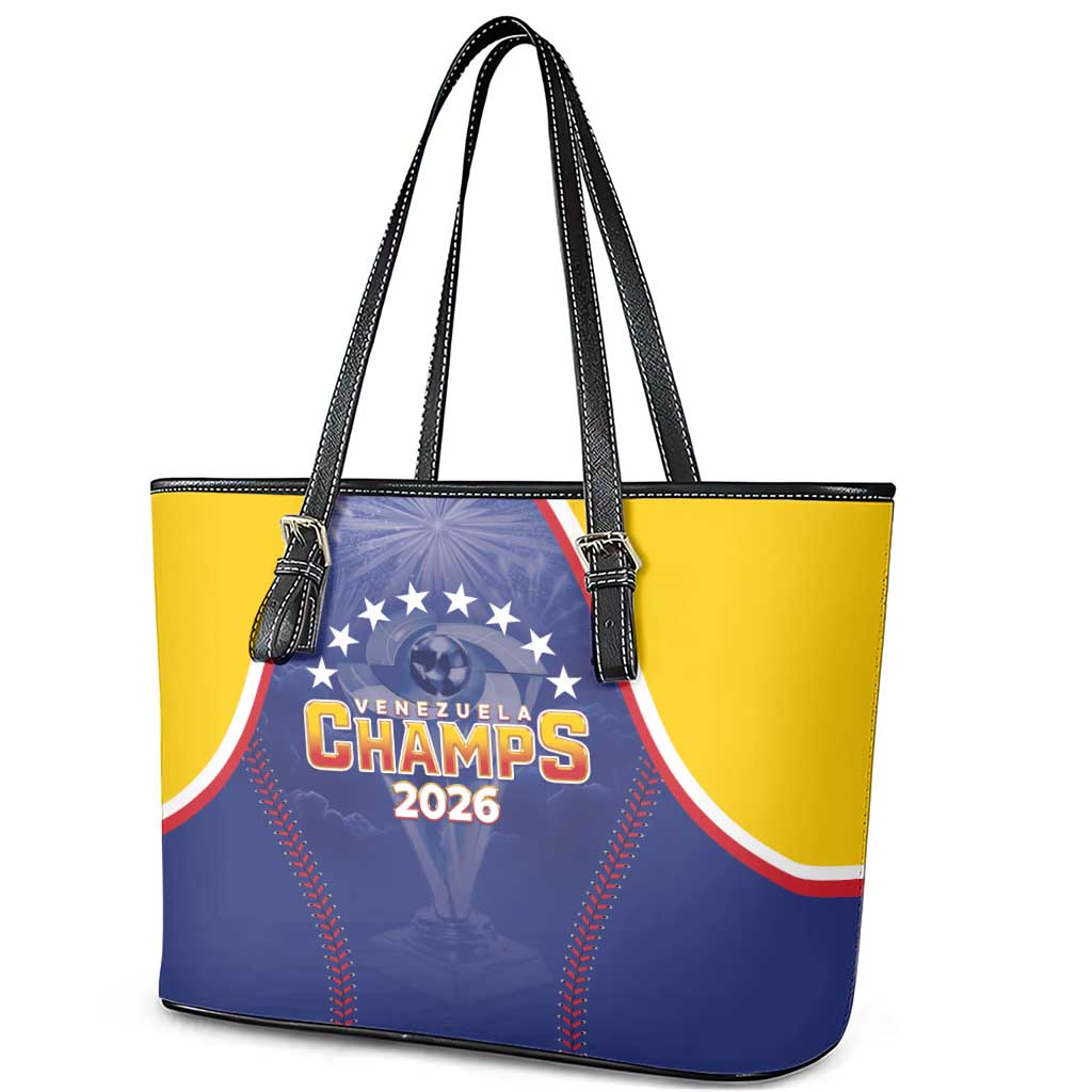 Venezuela Baseball Leather Tote Bag 1st Champions Glorious Victory