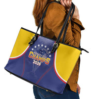 Venezuela Baseball Leather Tote Bag 1st Champions Glorious Victory