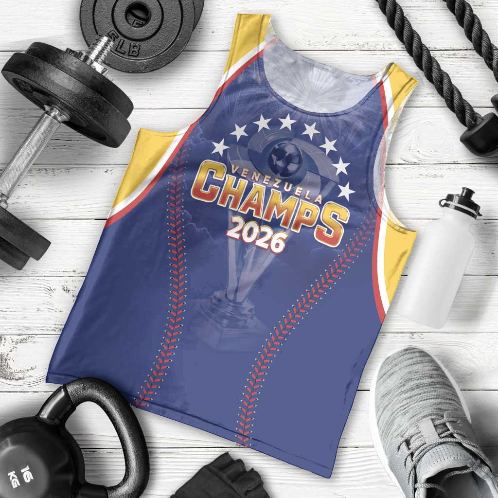 Venezuela Baseball Custom Men Tank Top 1st Champions Glorious Victory