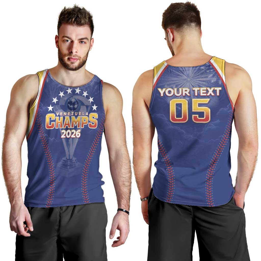 Venezuela Baseball Custom Men Tank Top 1st Champions Glorious Victory
