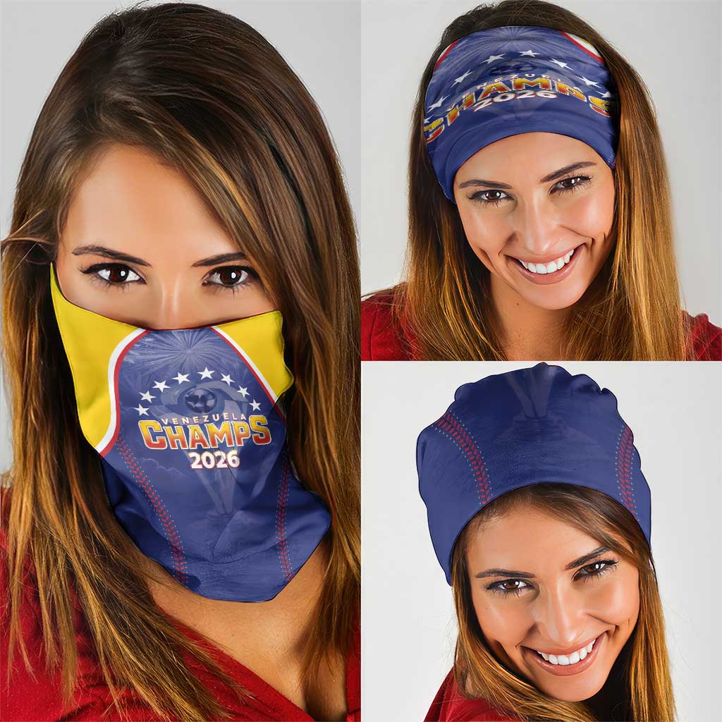 Venezuela Baseball Neck Gaiter 1st Champions Glorious Victory