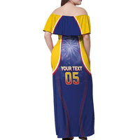 Venezuela Baseball Custom Off Shoulder Maxi Dress 1st Champions Glorious Victory