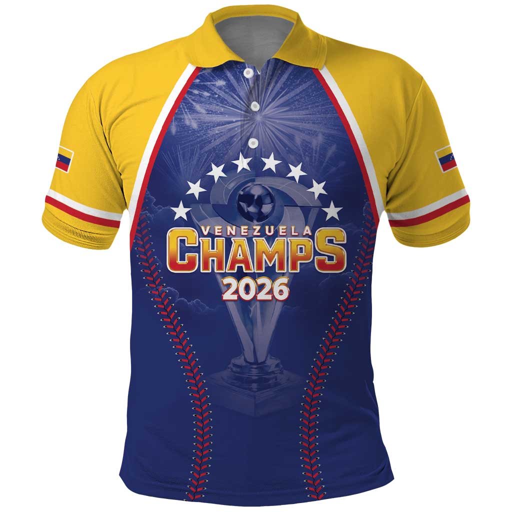 Venezuela Baseball Custom Polo Shirt 1st Champions Glorious Victory