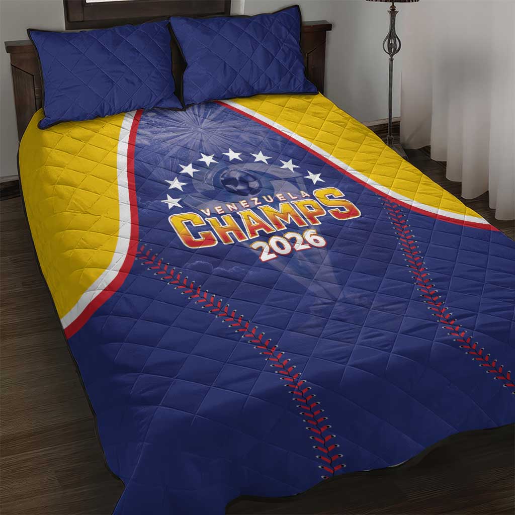 Venezuela Baseball Quilt Bed Set 1st Champions Glorious Victory