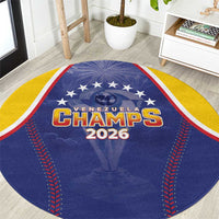 Venezuela Baseball Round Carpet 1st Champions Glorious Victory